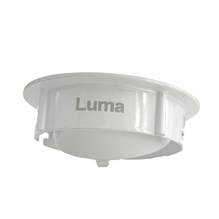 LUMA DIE CAST ROUND SPOT 7cm  white