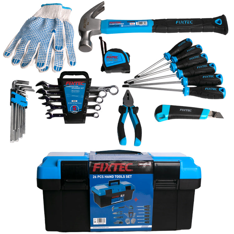 FixTec Tools Set 26 PCs. With Plastic Box 17