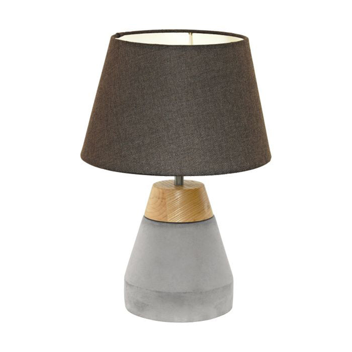 EGLO Grey  wood and lampshades grey lamp shade