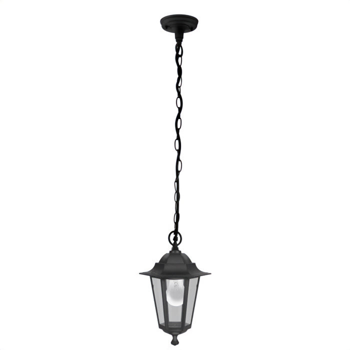 weatherproof outdoor light pendant light is a traditional looking  1*E27 in Black Finish IP44