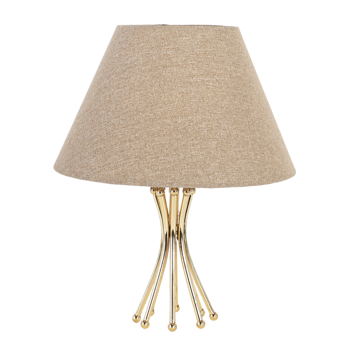 Metal lampshade with gold plating