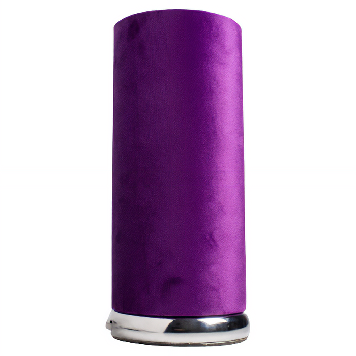 Cylindrical lampshade mauve color