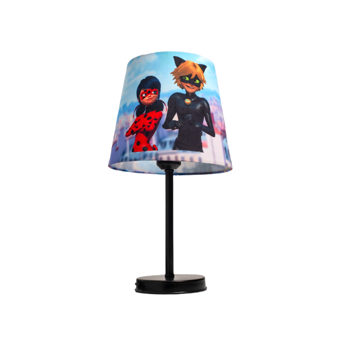 Children table light in the shape of lady bug black
