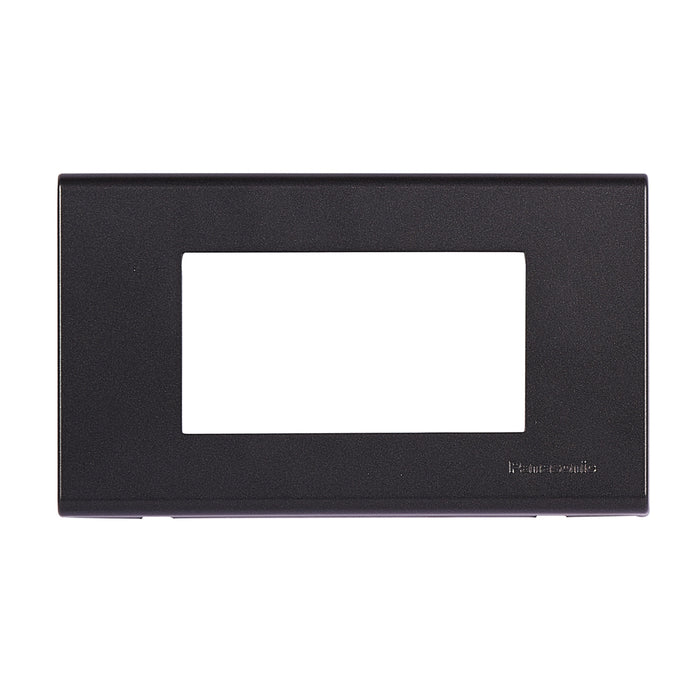3M plate with mounting frame black Wide Panasonic