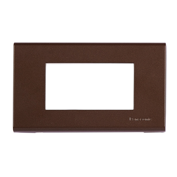 3M plate with mounting frame brown Wide Panasonic