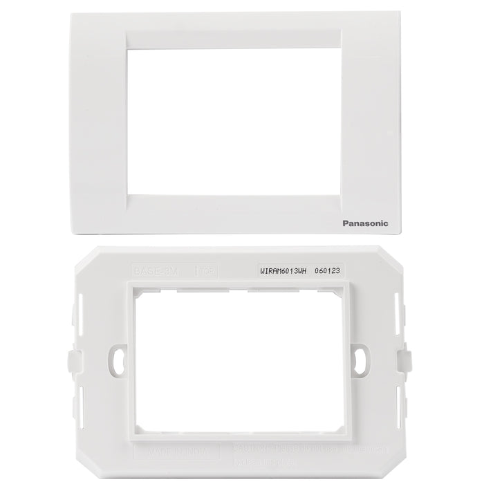 3M plate with mounting frame white Roma Panasonic