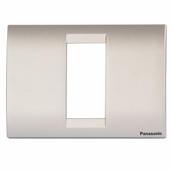1M plate with mounting frame Silver Roma Panasonic