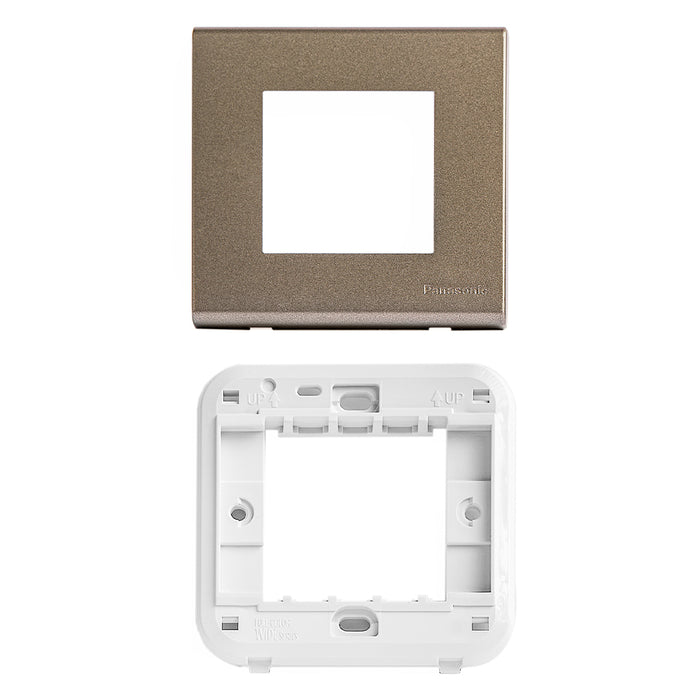 Square plate for multi socket Gray Wide Panasonic