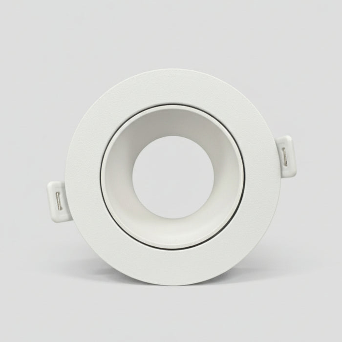 سبوت لوما فارغ متحرك أبيض معدن ألومنيوم بعاكس بلاستيك أبيض قطر 7 سم