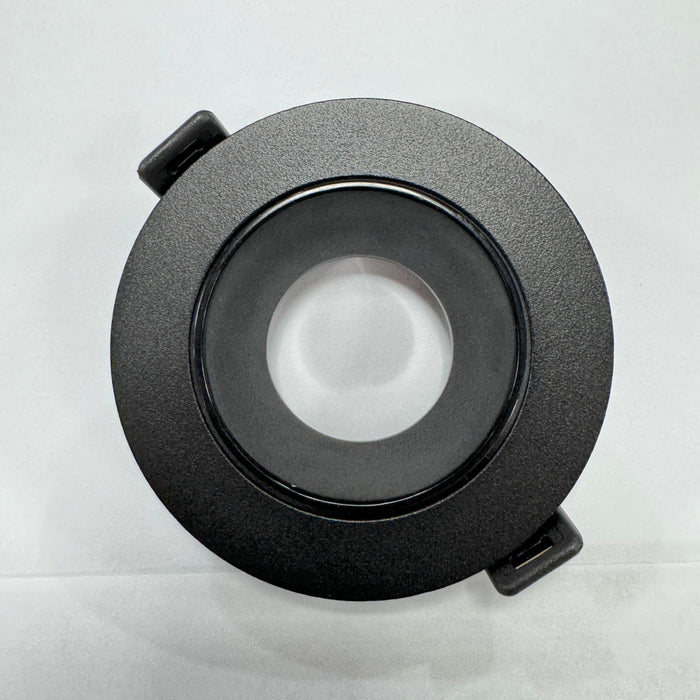 سبوت لوما فارغ متحرك أسود معدن ألومنيوم بعاكس بلاستيك اسود قطر 7 سم