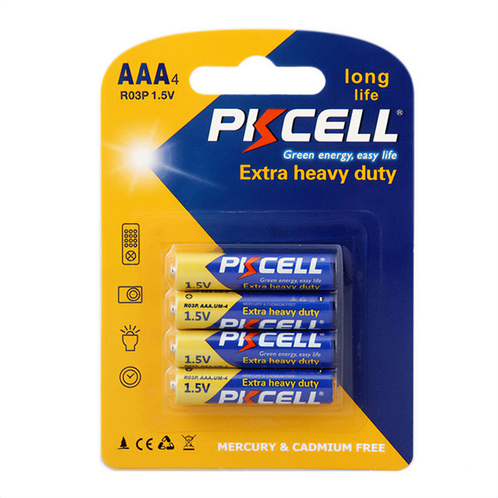 PK Cell AAA Extra Heavy Duty Alkaline Pack Of 4