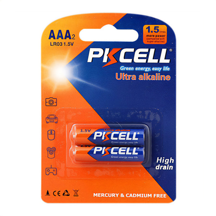 PK Cell AAA Ultra Alkaline Pack Of 2