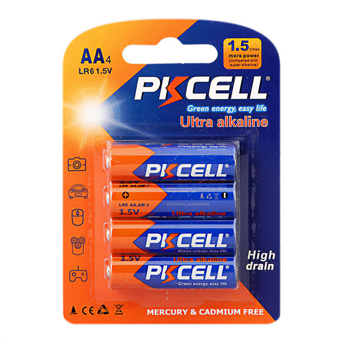 PK Cell AA Ultra Alkaline Pack Of 4