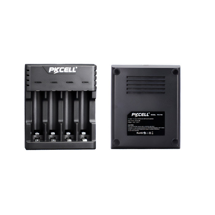 PK Cell Battery Charger For AA/AAA- Ni-Mh 4 Slot - Black
