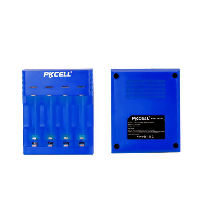 PK Cell Battery Charger For AA/AAA- Ni-Mh 4 Slot - Blue