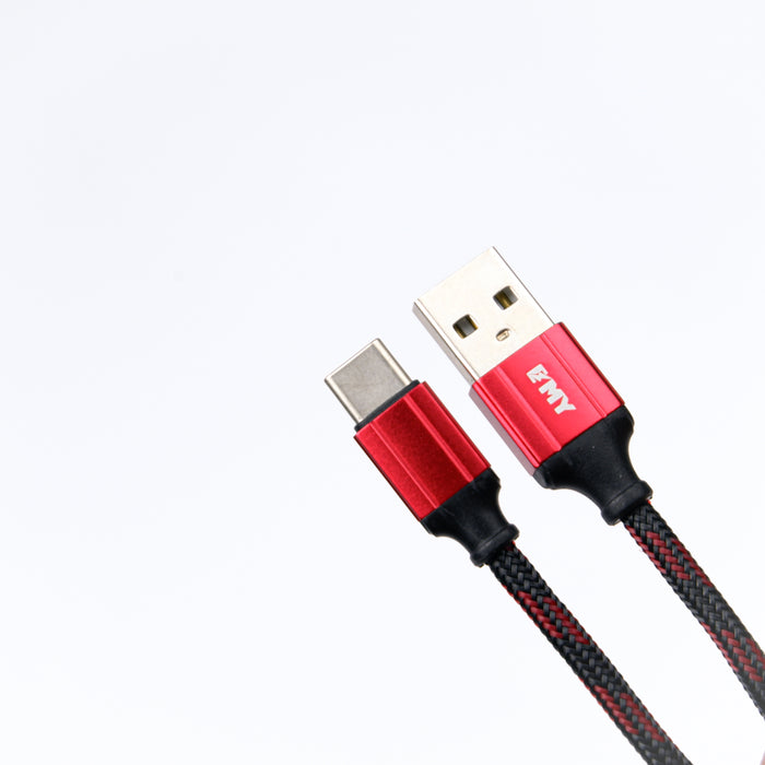 EMY Type C. Cable Metal Plug Red 2M.