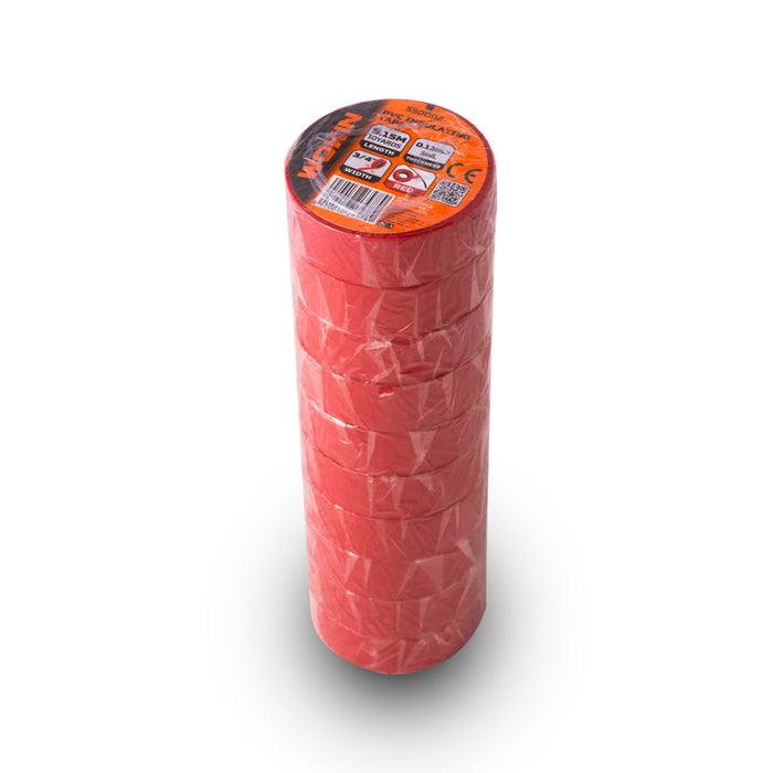 Wokin PVC Industrial Tape 9.15M. Red