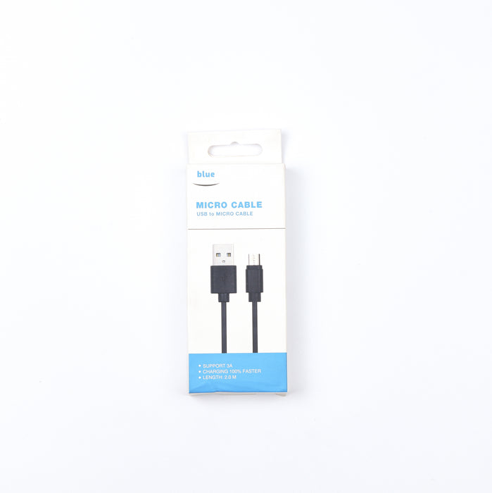 BLUE Micro USB Cable Black - El Sewedy Shop