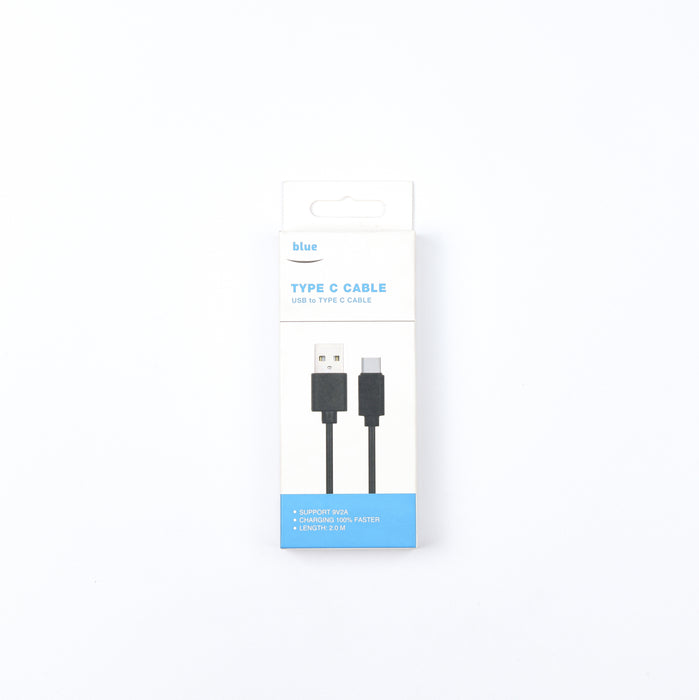 BLUE Type-C USB Cable Black - El Sewedy Shop