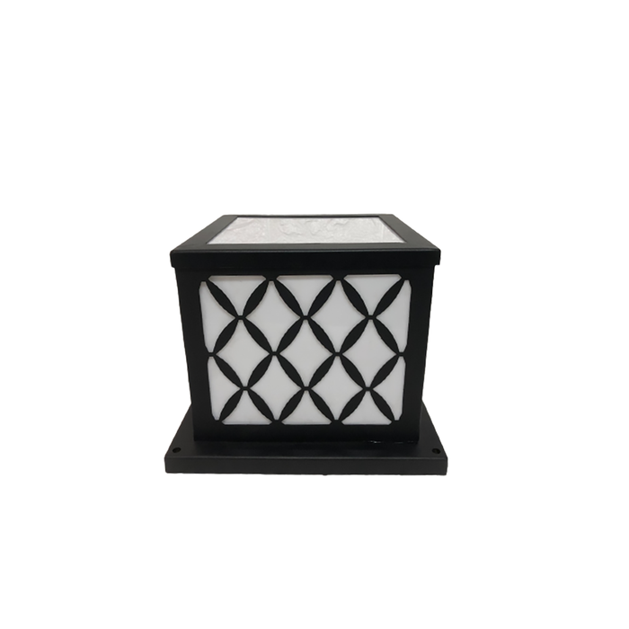 outdoor lantern wall light cubic black IP56 25*25 1*E27