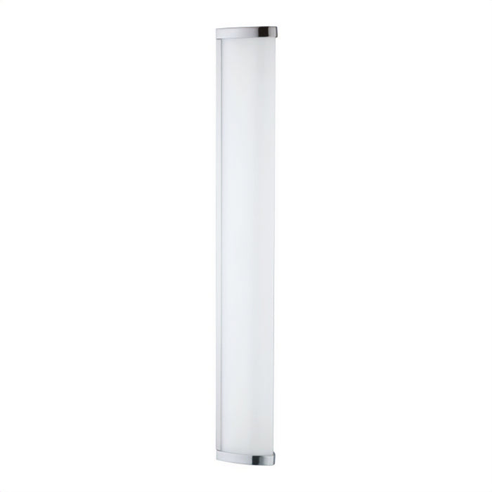 wall LIGHT applec long rectangular frame in polished chrome finish with a white acrylic light diffuser  16W 4000K- Warm White IP44