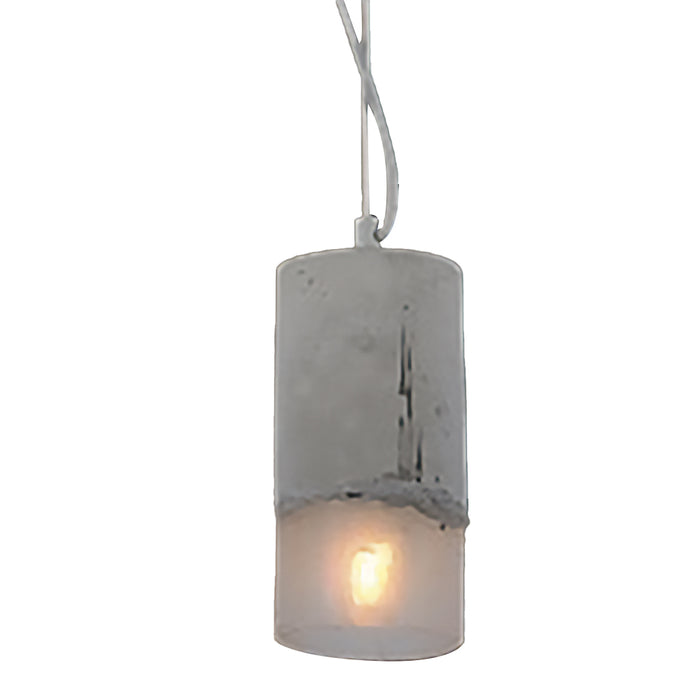 Kenier cylindrical Glass Hanging Spotlight- Gray