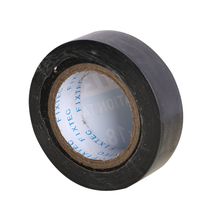 FixTec PVC InsulationTape L:9.15M.-W:18mm-Th: 0.19mm Blk.