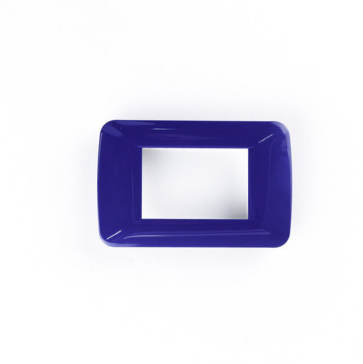 Blue- Plate 3 modules with mounting frame, Dark Blue - El Sewedy Shop
