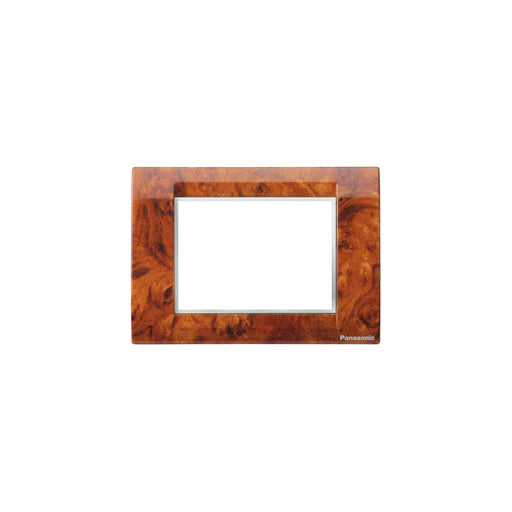 Panasonic Plate 3 modules with mounting frame, Oak Wood - El Sewedy Shop